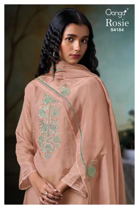Rosie 4184 By Ganga Designer Salwar Suits Wholesale Price In Surat
